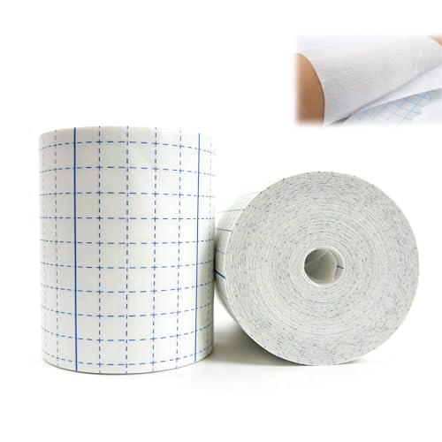 2 Stück Medizinisches Fixierpflaster Atmungsaktives Selbstklebendes Vlies-Klebeband zum Sanften Fixieren von Wundverbänden und Pflastern Hautfreundlich und Hautschonend(10cm x 10m)