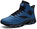 JOOMRA Mens Basketball Sneakers Street Mid Cut Walking Shoes Gym Winter Tennis Comfy High Top Teens Hitop Snikers Daily Jogging Shoes Zapatos de Hombre Blue Size 7.5