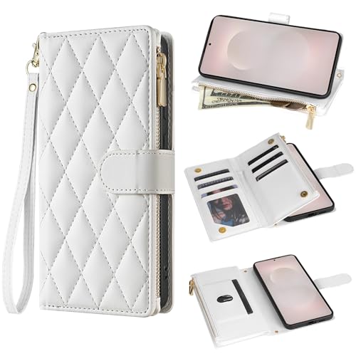 Protection Samsung S26 Edge Asuwish avec fermeture éclair et cartes