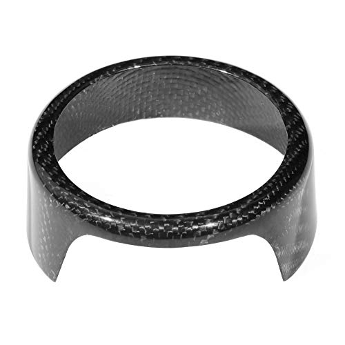 Image of Acouto for Giulia, Carbon Fiber Front Grill Badge Sign Surround Bracket Trim Fit for Giulia 17-19