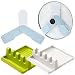 Qixuer 2 Piezas Pared Tapa de Olla Rack,Olla Tapa De Almacenamiento Rack Organizador Tapas Ollas Holder Tapa De La Olla con 2 Piezas Estante para Espátula Estantes de Almacenamiento