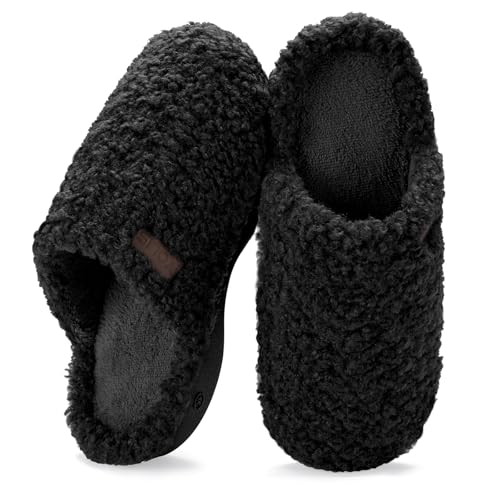 YOLIS Womens Slippers, Fluffy Ladies Slippers with Arch Support, Warm Memory Foam House Slipper, Cozy Soft House Shoes for Indoor Outdoor