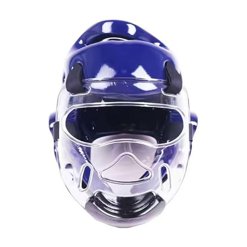 DHliIQQ Casco de boxeo con máscara de poliuretano profesional Sanda Head Guard NBR rebote y suave cómodo entrenamiento especial para boxeo