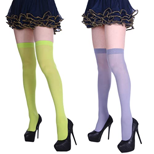 Socks,Women Thigh High Socks for Long Cotton Solid Color Tall Long Boot Stockings Leg Warmers4