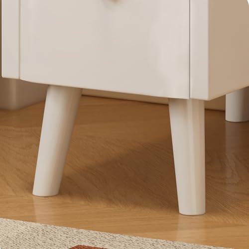Table de chevet étroite pour petits espaces avec étagère marron