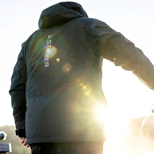 Striker Men's Denali Durable Breathable Waterproof Outdoor Fishing Insulated Rain Jacket w/Adjustable Hood & Reflective Hits 5