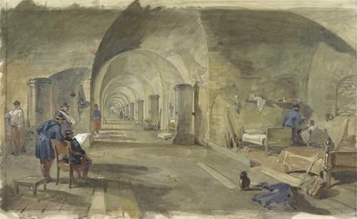 Affiche Toile Intérieur du fort Nicholas Sebastopol William Simpson portrait d'art mural
