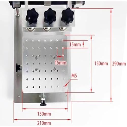 Mesa de impresión de pasta de soldadura de malla de acero, estación de impresión de pantalla de 150 mm con diseño ajustable y espacio de agujeros de 15 mm para electrónica DIY y reparación