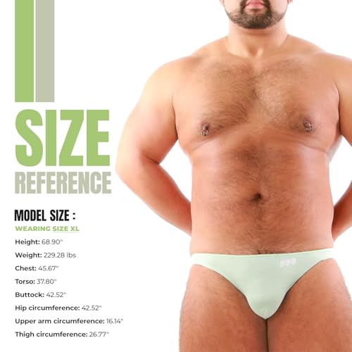 Propaganda Super Stretch Series Men's Bikini Underwear Seamless Front, Ultra-Soft Tencel Cotton Blend, Stretchable3