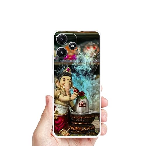 Image of Looy Mobile Cover for Back Cover for Xiaomi Redmi 12 5G and Poco M6 Pro Mobile Phone (Ganesha Shivling)