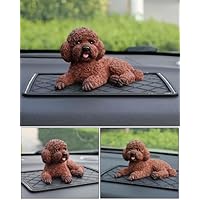 Amazon.co.jp: BFGQFANリアルな犬の置物樹脂犬動物像トイプードル