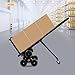 Hand Truck | Dolly Cart with Wheels | 3-in-1 Foldable Hand Truck | 551lbs Capacity | 10-Wheel Design | Adjustable Handle | for Moving & Delivery