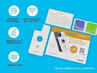 WAVEBLOCK EMF Blocker for Cell Phone - Made for iPhone 15 - The Only Patented, Real Scientifically Backed, Lab-Tested 5G-Shield Sticker to Protect You & Your Loved Ones - USA Made White
