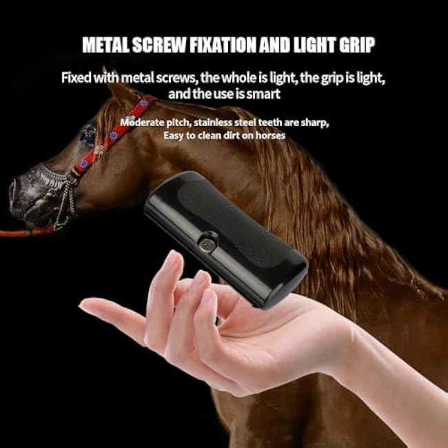 MAXIMILIAN Deshedding Brush for Dogs Cats Horses Undercoat Tool for Large and Small Pets Comb Removes Loose Dirt Hair and Fur Professional Pet Groomer-rBSBmwNv