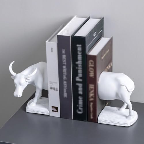 Sujetalibros decorativos de resina dorada con diseño animal premium 7