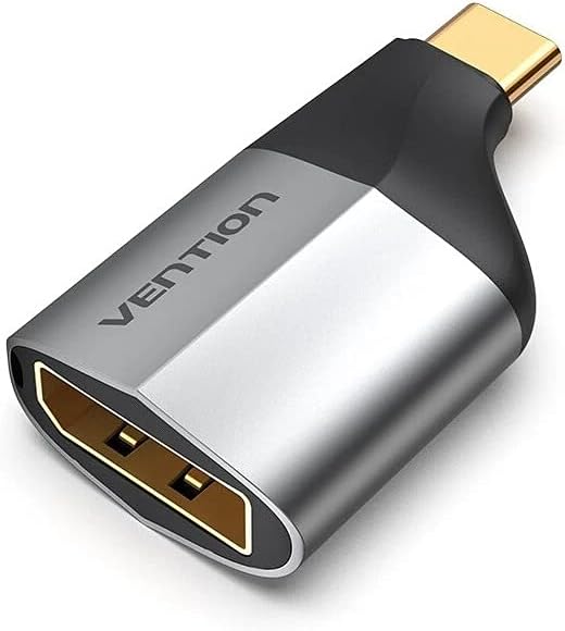 VENTION USB C to Display Port Adapter 4K 60Hz, Type C Thunderbolt 3 Male to DP Female Adapter Compatible with MacBook Pro, MacBook Air, iPad Pro, Pixelbook, XPS, Galaxy, and More