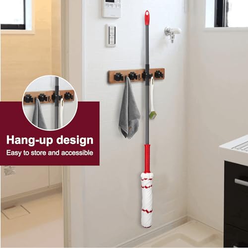 Image of KeFanta Self Wringing Mop for Floor Cleaning, Microfiber Floor mop with 57 inch Long Handle, Easy Wringing Mops for Kitchen Hardwood Bathroom Garages Warehouses Vinyl Tile Laminate Home Office