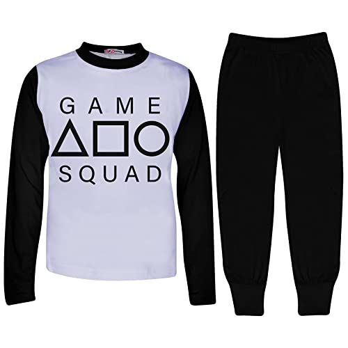 Girls Boys Game Squad Pyjamas Cosplay Children PJs 2 Piece Set Lounge Suit Top Bottom Pyjamas 2-13 Years