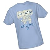 Tootsie Roll I'm A Biter - Mr. Turtle Adult T-Shirt, Medium Blue
