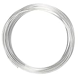 Aluminum Wire 1M - 0.1mm to 1mm Bendy Craft Wire for DIY, Bonsai, and Industrial Use(0.1mm)