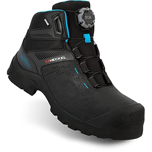COFRA Moderner Sicherheitshalbschuh Burst S3 ESD SRC, BOA - System (44) 5 Heckel MACCROSSROAD 3.0 Sicherheitsstiefel - BOA Verschluss - Schwarz - Gr 43