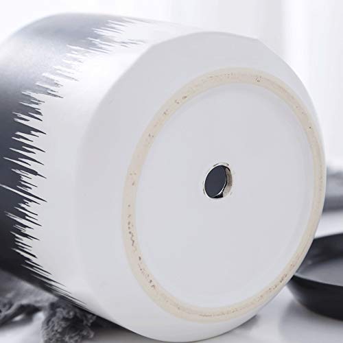Maceta de cerámica de diseño minimalista para evitar manchas 4