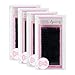 Produktbild Weimob 4 PCS D-Curl Seidenwimpern - Schwarz - Einzel Wimpern - Stärke 0,15mm - Länge(11mm-12mm-13mm-14mm) Eyelash Extensions Wimpernverlängerung MEHRWEG