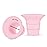 Maymom 16 mm Flange Insert Pink Compatible with Elvie Single/Double Electric, Elvie Stride Cup (24mm), Compatible with Medela PersonalFit Flex Shield, Not Original Elvie Replacement Parts