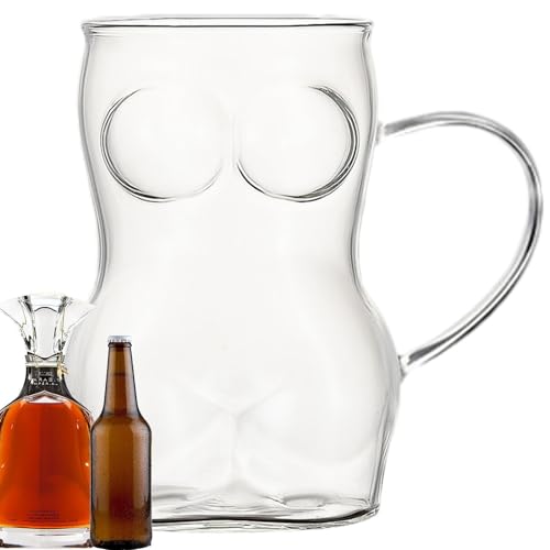 Beer Mugs For Freezer ? Glass 8.5x14cm | Large Beer Cup, Water And Cocktail Glasses | For Women Pub Party Home Bar Drinking Dish