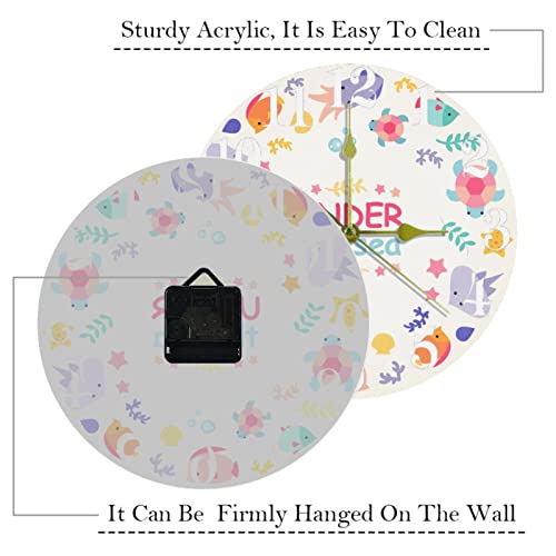 Horloge murale ronde à quartz pour optimiser la concentration au bureau et à l'école - 4