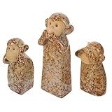 Decorazione per ufficio: realizzata in materiale ceramico, superficie liscia, confortevole al tatto, buon effetto decorativo, decorazione a forma di scimmia
