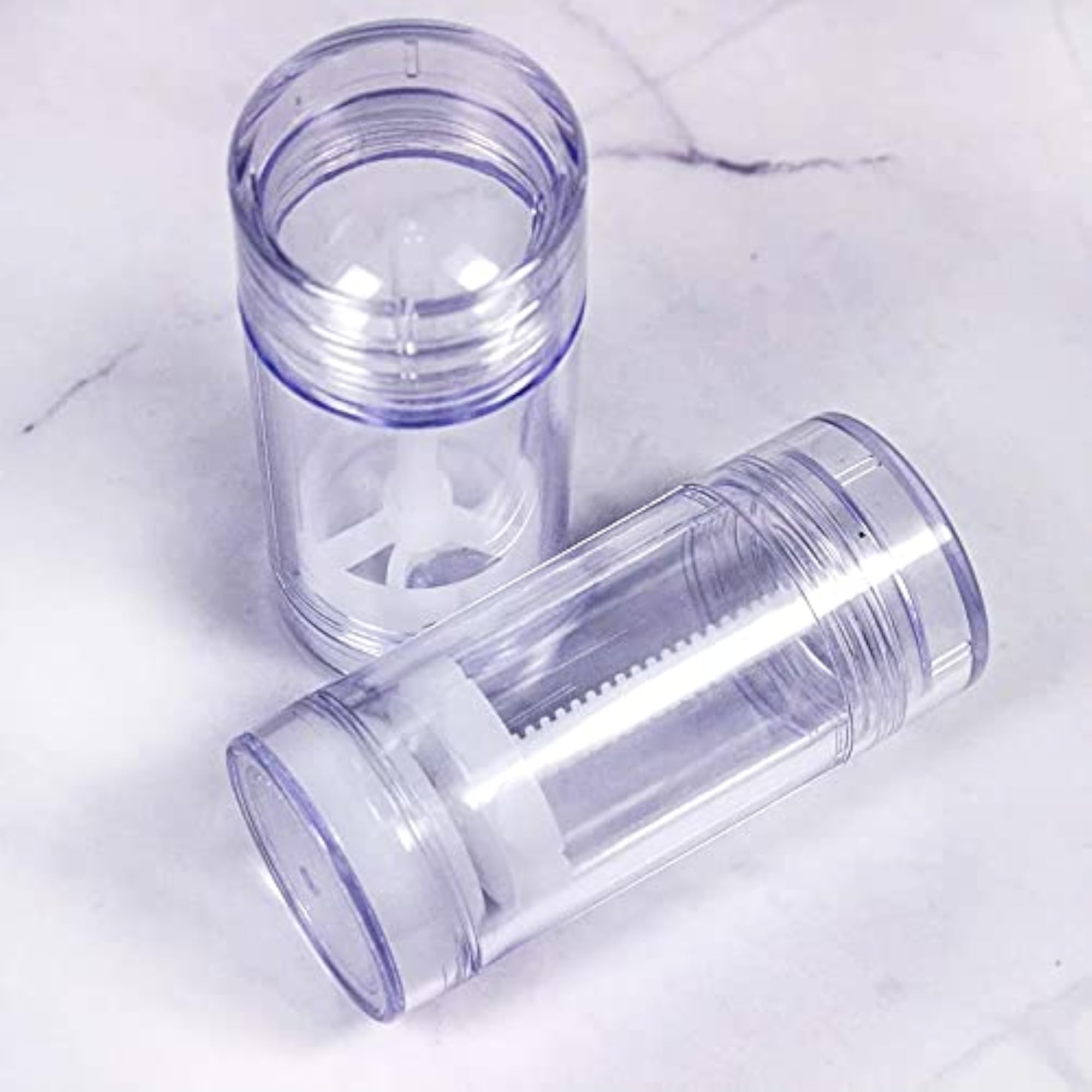 5 Packs Plastic Deodorant Containers, 1 Oz Refillable Tube