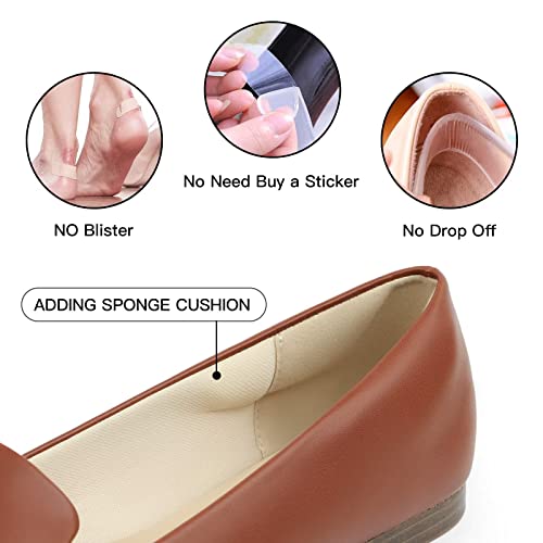 Image of MUSSHOE Black Flats for Women Pointed Toe-Comfortable Business Casual Work Shoes, Dressy Suede Slip On with Memory Foam for Office, Teacher & Standing All Day