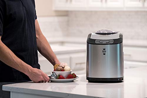 Royal Brew Ice Cream Maker 1.5 Quart Upright Stainless Steel Frozen Yogurt, Sorbet and Gelato Machine with Built-In Compressor (A1 Stainless Steel) - Thumbnail 7