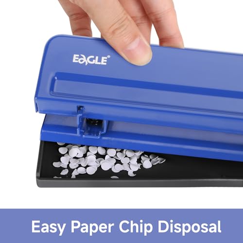 Perforatrice 3 trous Eagle robuste d'une capacité de 12 feuilles