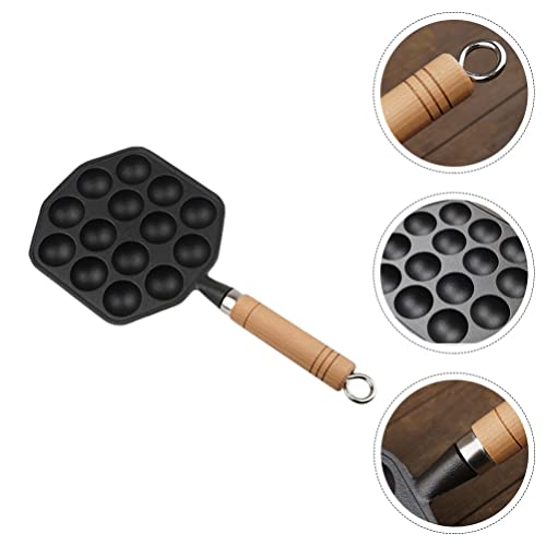 GANAZONO Prato de ferro fundido Escargot Prato de caracol Placa de escargot para takoyaki, panela ta