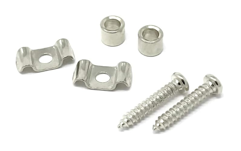 Vintage Forge Nickel Vintage String Tree Retainer Guide (Set of 2) for Fender Stratocaster Strat Guitar SRT60-NKL