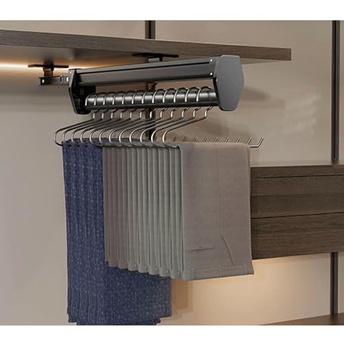 Cintre coulissant réglable dressing et porte-pantalons rétractable - 2