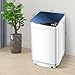 Waterjoy Portable Washing Machines, 7.7 lbs Load Capacity Portable Washer and Dryer Combo with Built-in Barrel Light & LED Display for Household and Apartment （Blue）