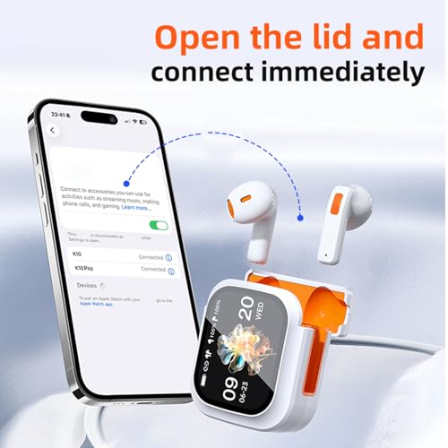 Écouteurs traducteurs temps réel à écran tactile LCD pour une traduction fluide et instantanée - 5
