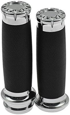 HDBUBALUS Motorcycle Electronic Handlebar Hand Grips No Wire Handle Grips for Harley Touring Softail