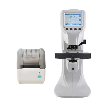 AMUREME Lensometer Focimeter 3.5" True Color Monitor Auto Lensmeter Optics Instruments Digital Lensometer Pd with Printing D900