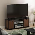 Furinno 13054AM/BK/MBR Centre de divertissement Econ, Americano/Noir/Brown
