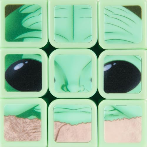 Rubik's Cube - Rubiks Cubers Grogu - Jeu Casse-Tête Adulte Et Enfant - Rubiks Cube Magique - Puzzle 3x3 Original - Jouet Grogu Star Wars - Puzzle Résolution De Problème - Jeu Enfant 8 Ans et +