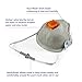 Moldex 2800N95 HandyStrap® Disposable Particulate Respirator Plus Nuisance Organic Vapors with Ventex® Valve, Size Medium/Large, NIOSH Approved