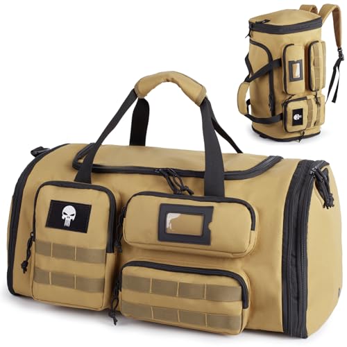 Borsa da palestra espandibile da uomo, borsone sportivo tattico 3