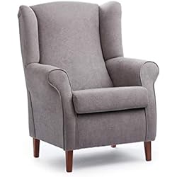 Gasten a gusto Butaca XXL para Personas con sobrepeso (Medidas: 89 * 81 * 114 cm) Tapizado en Gris (Antimanchas)