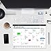 Desk Calendar 17x12 – Monthly Planning Desk Pad & Wall Calendar for Home, School and Office, Big Ink Bleed Resistance Thick Paper Desktop Teacher Calendar Planner