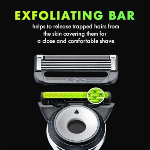 Image of Gillette Labs Shaving Razor for Men, White Edition Handle, 2 Blade Refills and Travel Case, Gift Set (Pack of 6)