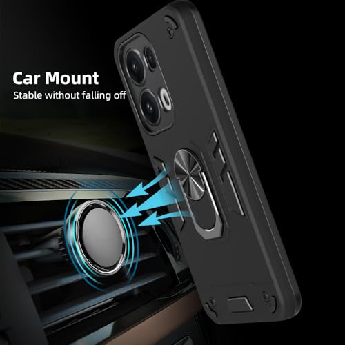 Image of NDCOM for Oppo Reno 13 Pro 5G Back Covers | Premium Oppo Reno 13 Pro 5G Cover | Stylish Protective Oppo Reno 13 Pro Back Cover | Ring Holder Case